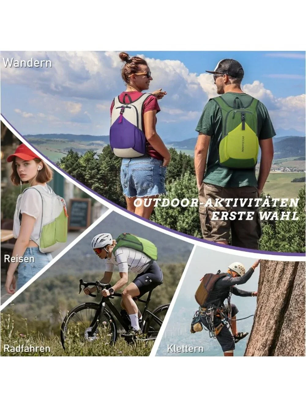 Ultralight 15L Foldable Hiking Backpack for Travel, Camping & Outdoor Adventures